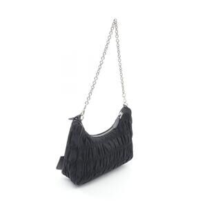 Prada Re Edition Embroidered Drill Riamo Bag Saffiano Black